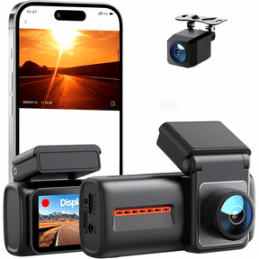 CocoBear 4K Dash Cam Front and Rear with WiFi 6, Dual 4K+1080P Recording, 2.99" IPS Display, APP Control, Night Vision WDR, G-Sensor, Loop Recording, 24H Parking Mode, Type-C