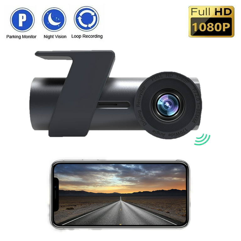 4K Dash Cam Front and Rear WiFi FHD 1080P Mini Dash Camera for Cars with  Night Vision, 24 Hours Parking Mode, Loop Recording, G-Sensor