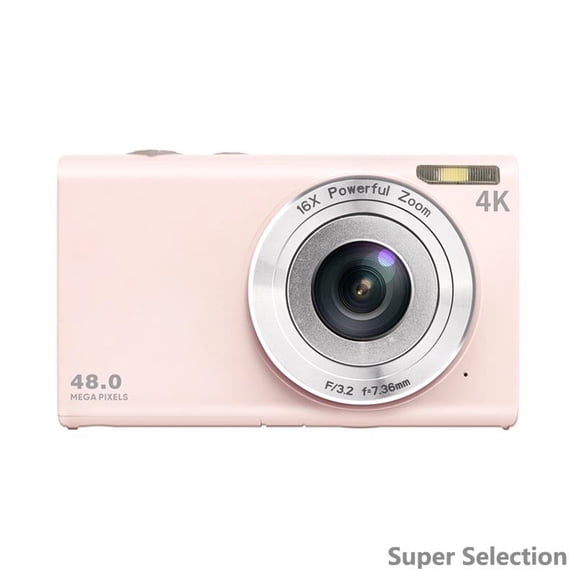 4K Digital Camera, 13MP Point And Shoot Camera With 2.88" IPS Screen, 16X Zoom, Vlogging Travel Camera For Beginners, Lightweight & Portable