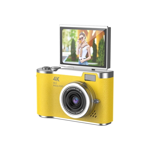 4K Digital Camera, 48MP Flip Screen Camera for Selfies & Vlogging