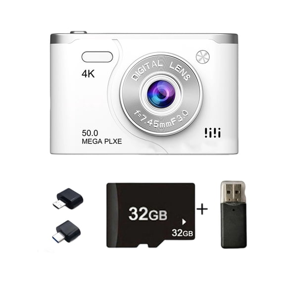 4K Digital Camera 6400W Pixeled 8X Zooming Featuring Night View Mode and 800mAh Rechargeable for Outdoor