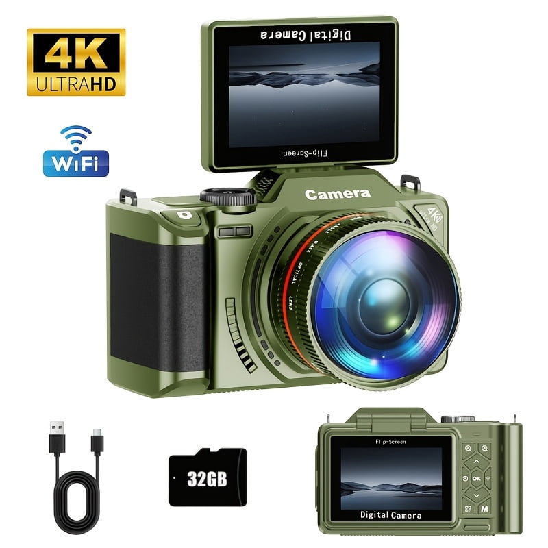 美品 SSD128GB メモリ8GB★VKT12S-3 カメラ ノートPC177 4K Digital Camera, 64MP Vlogging Camera for , Point And Shoot