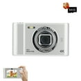 thumbnail image 1 of 4K Digital Camera, Autofocus 50MP Camera with 64G Card, Digital Point and Shoot Camera with 16X Zoom Anti Shake, Compact Small Camera for Boys Girls Kids(Silver), 1 of 8