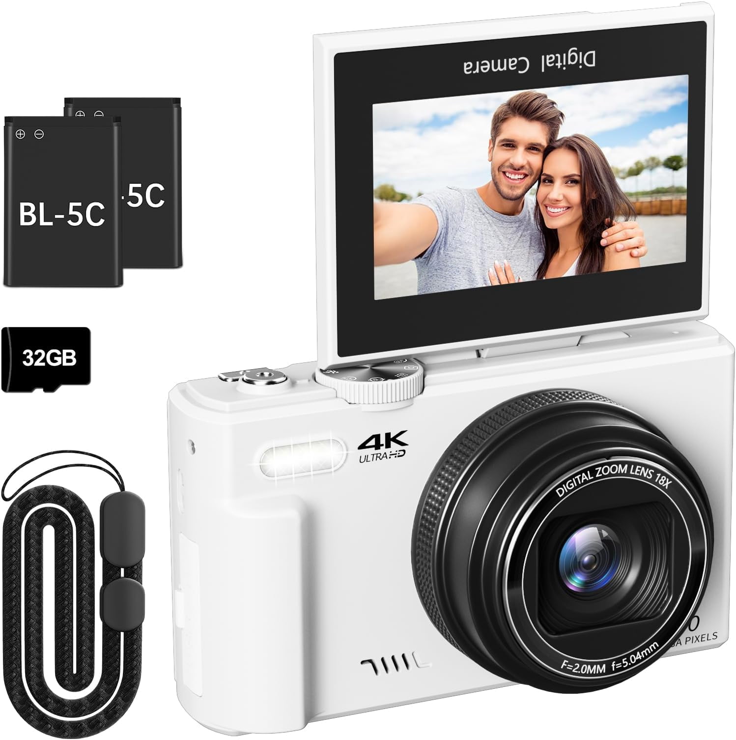 4K Digital Camera for Photography, 64MP Vlogging Camera for YouTube ...