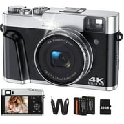 كاميرا رقمية بدقة 4K للتصوير الفوتوغرافي Autofocus 48MP Vlogging Camera for Youtube 16X Digital Zoom Cameras with SD Card