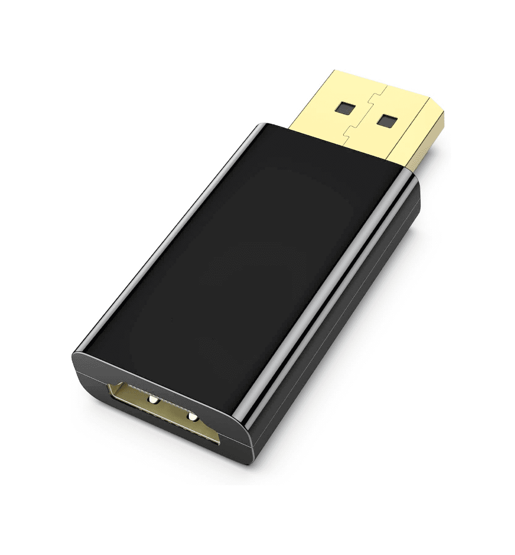 4K DisplayPort to HDMI Adapter , [High-Speed, 2K 60Hz, 1080p 120Hz] Uni ...