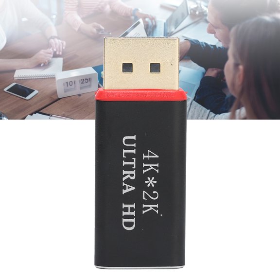 4K DisplayPort To HD Multimedia Interface Adapter, High Resolution Converter For Monitors TVs