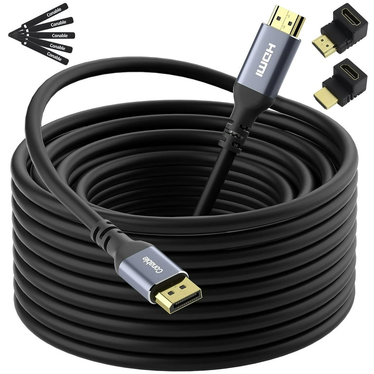 4K DisplayPort to HDMI Cable 35FT 4K 60Hz HDR High Speed Active Display Port to HDMI Cable UHD Converter Walmart
