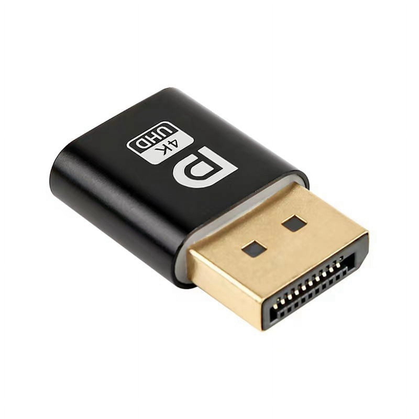 DTech HDMI Dummy Plug 4K Display Emulator Compatible With Windows Mac Osx Linux Support 4kx2k 2160p 1080p For Computer Desktop Fitheadless 2 Pack