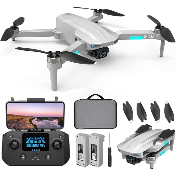 4K Drone with Camera for Adults, 52-Min Flight, 10,000FT Range, 249g Foldable FPV Quadcopter, 5G WiFi, Brushless Motor, Smart Return Home (Grey)