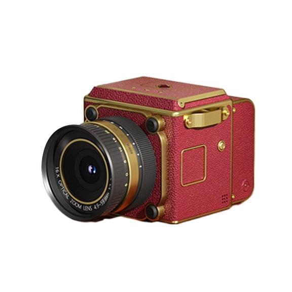 4K Dual-Lens Retro Digital Camera, Portable Mini Vlogging Camera with 16X Digital Zoom, Video Recording, OTG Share, LCD Display, Perfect for Beginners