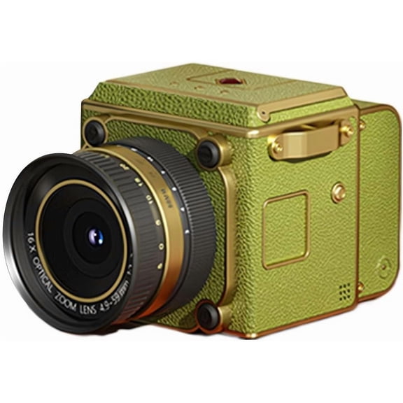 4K Dual-Lens Retro Digital Camera – Portable Mini Vlogging Camera with Vintage Design for Travel, CCD Cameras with 16X Digital Zoom, Content Creators & Everyday Photography Enthusiasts (Red)