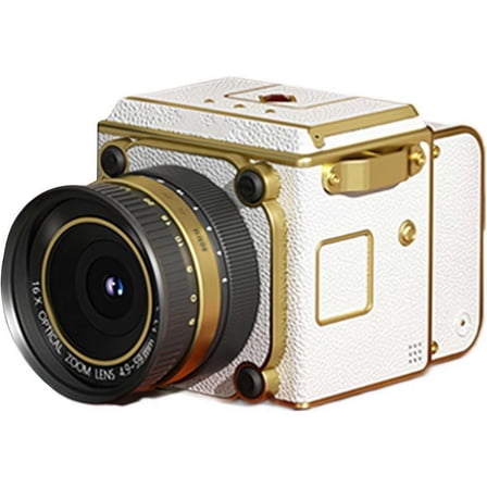 4K Dual-Lens Retro Digital Camera – Portable Mini Vlogging Camera with Vintage Design for Travel, CCD Cameras with 16X Digital Zoom, Content Creators & Everyday Photography Enthusiasts (Red)