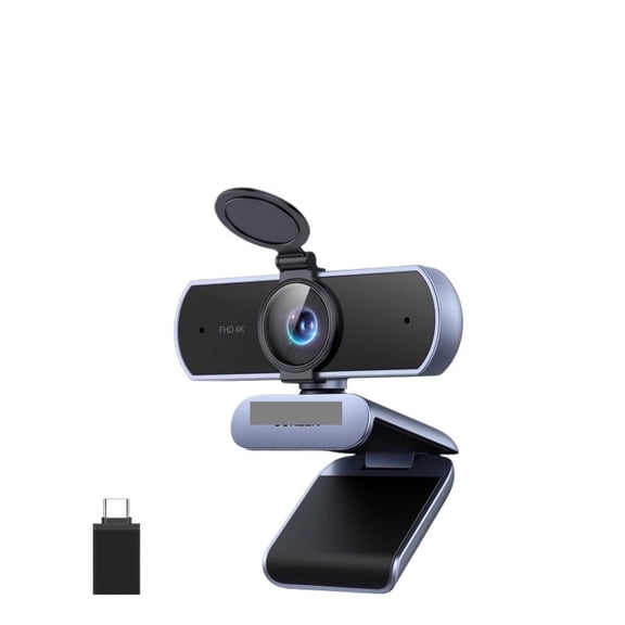 4K FHD 1080P Webcam 8MP for PC, PDAF Auto , Dual AI Noise-Cancelling Mics, Web cam Camera for Zoom/Teams/Google Meet