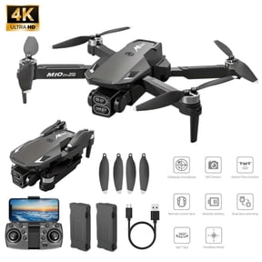 4K Foldable Camera Drone with HD WiFi FPV, Altitude Hold, One Key Takeoff/Landing, 360° Flip, Remote Control Quadcopter for Kids & Beginners Age 10+