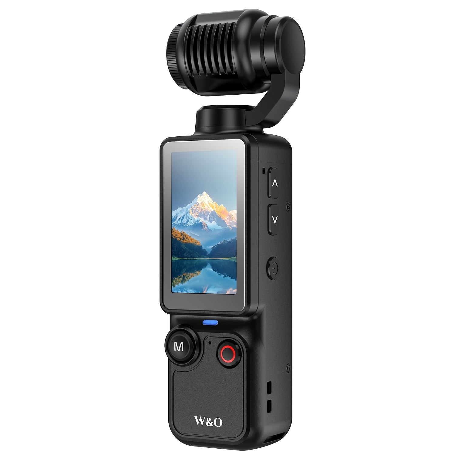 4K HD 180° Rotating Lens Action Camera with 1.9