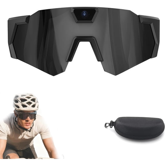 4K HD Baseball Glasses with Camera, 2026 Upgrade Smart Video Recording Glasses for Action Sports with 32GB Memory (F 32GB)