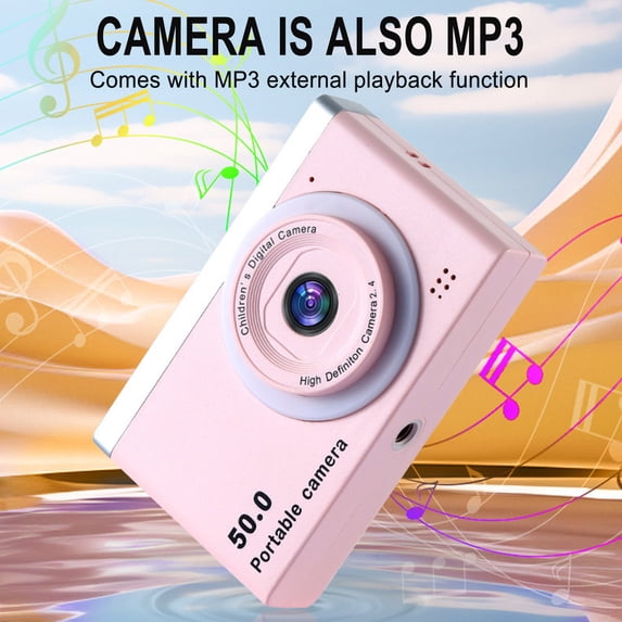 4K HD CCD Style Student Party Portable Card Camera, Mobile Phone Compatible Digital Photography Device