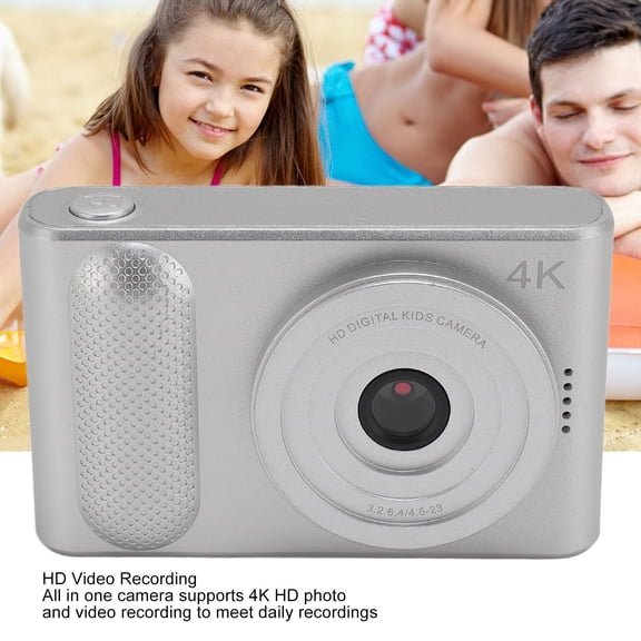 4K HD Digital Camera, 48MP Photos, 16x Zoom, 2.4" Screen, Perfect For Travel Vlogging