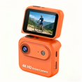 4K HD Flip Screen Thumb Action Camera, Outdoor VLOG Cycling Camcorder ...