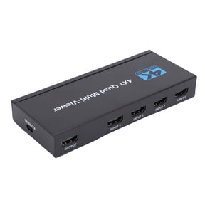 4K HD Multimedia Interface 1.4 Switch 4 Port Video Switcher Hub Splitter Box with Remote Control for TV Gaming Console Streaming Devices, 5.8 Inches / 14.7 cm