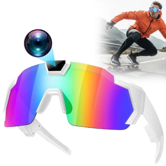 4K HD POV Baseball Glasses with Camera, 2026 NEW Smart Video Recording Glasses for Action Sports with 32 Memory, Smart Glass Men Women Sunglasses