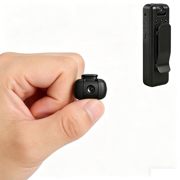 4K HD Pocket Body Camera with 180 Adjustable Lens Infrared Night Vision and Continuous Recording for Outdoor and Law Enforcement