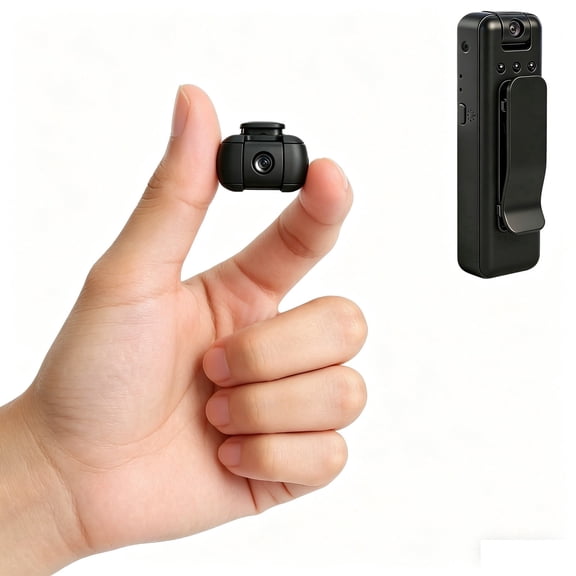 4K HD Pocket Body Camera with 180 Adjustable Lens Infrared Night Vision and Continuous Recording for Outdoor and Law Enforcement