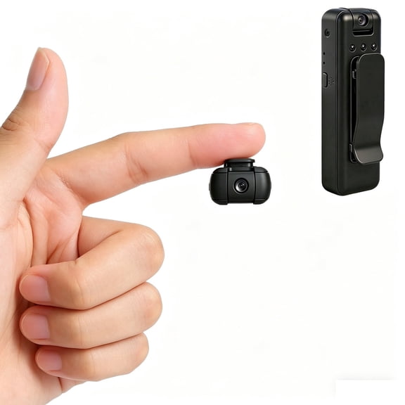 4K HD Pocket Body Camera with 180 Adjustable Lens Infrared Night Vision and Continuous Recording for Outdoor and Law Enforcement