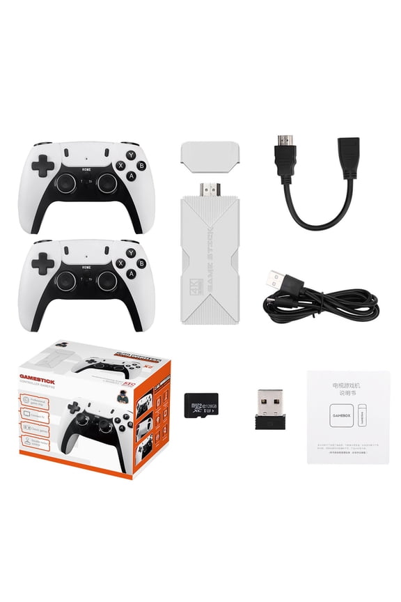 4K HD Retro Gaming Stick by Boltzs with 75000+ Games and Wireless Controllers for TV