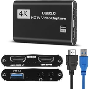 4K HD Video Capture Card, Plug & Play USB 3.0, No Driver Needed