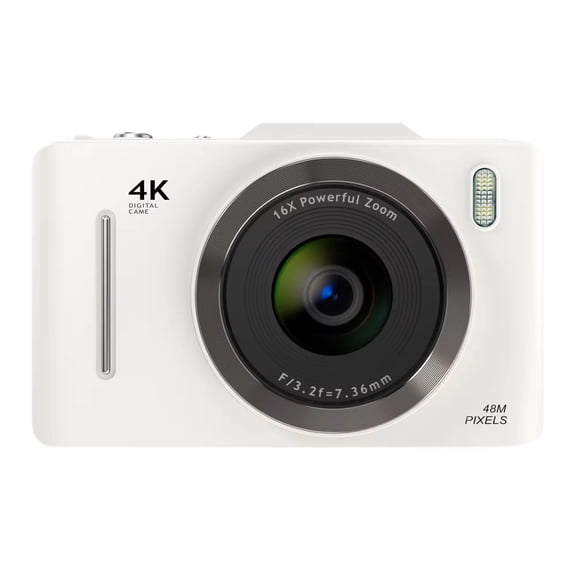 4K HD Vlogging Camera 2.8 Inch IPS Screen Face Detection Optical Zoom CMOS Sensor Video Camcorder for Content Creators