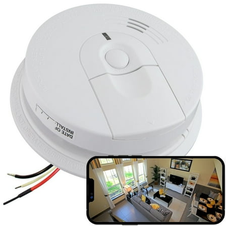 4K HD Wi-Fi Fire Alarm Camera, Ceiling Mount, 110V AC Connector (4618 Model/Video Only: No Audio)