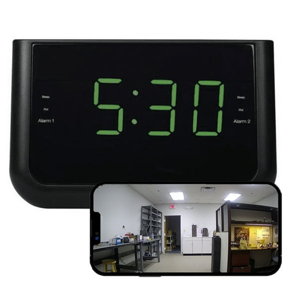 4K HD Wi-Fi Nanny Alarm Camera Mobile View with 32GB SD Card Included (Classic Model) - Plug in/Video Only (No Audio)