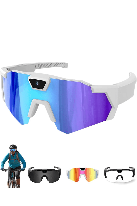 4K HD smart baseball glasses with built-in camera, audio and video recording functions.