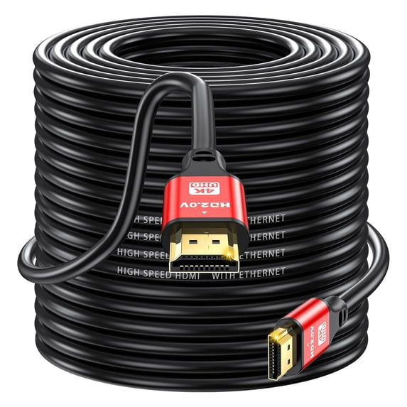 Jorenca 150FT HDMI 2.0 Cable 4K 60Hz High Speed HDMI Cord Gold Plated Connector for UHD TV Monitor Laptop Xbox PS4 PS5