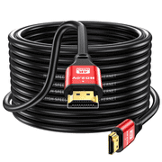 Jorenca 65FT 4K60Hz High Speed HDMI Cable, Gold Plated Connectors, Red Aluminum Housing for TV Projector Home Theater