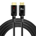 thumbnail image 1 of 4K HDMI Cable 2 ft [5-Pack] - Black - Braided Nylon Cord & 24K Gold Plated Connectors, Ritz Gear High Speed HDMI 2.0 with Ethernet, 1 of 7