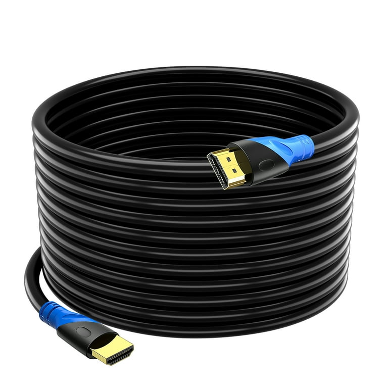 Rommisie 4K HDMI 2.0 Cable 50FT Gold Plated High Speed Compatible with UHD TV Xbox PS4 PS5 FullHD1080p Walmart