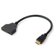4K HDMI Cable Splitter Adapters 2.0Converter 1 In 2 Out 1 Male to 2 Female UHD H3B1