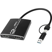 4K HDMI Capture Card USB C 3.0,AUBEAMTO Full HD 1080P 60FPS HDMI Video Capture Card Nintendo Switch, Game Capture Card for Streaming PS5, Xbox, DSLR, PS4, Camera, OBS, PC