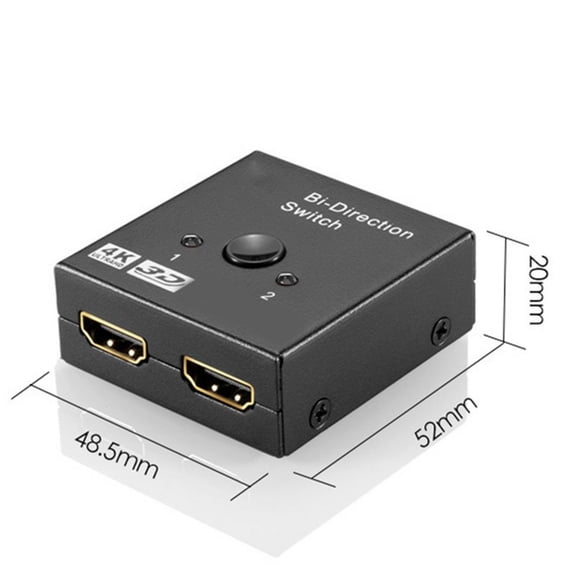 4K HDMI-Compatible Bidirectional 2.0 Switcher for TV and Monitor