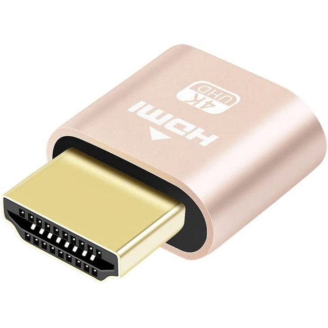 4K HDMI Dummy Plug Display Emulator Headless Ghost Adapter Compatible