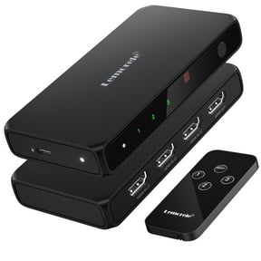 Lemorele 4K HDMI Splitter, 3 in 1 Out HDMI Switch with Remote Control,10Gbps HDMI Switcher, with 1 Meter USB C Charging Cable for PC, TV Box, Blu-ray Player, PS5, Xbox, Switch