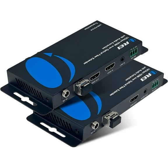 4K HDMI Over Optical Fiber Extender With Audio Extraction And Bi-Directional IR (UHD-FO10-K)