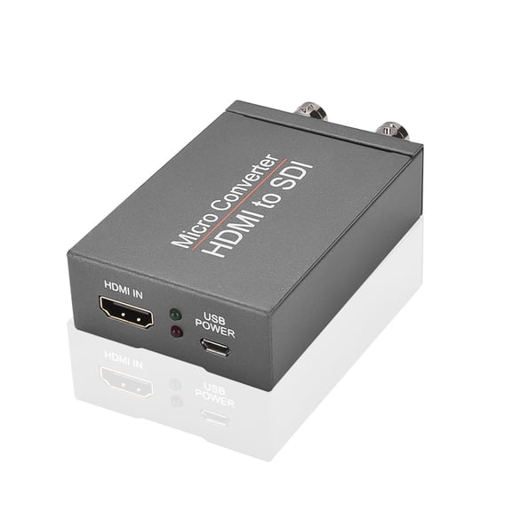 4K HDMI to SDI Converter, Audio Embedder, Converting HDMI Signal to Two SD-SDI/HD-SDI/3G-SDI Signals for Post-Production, Broadcast, Camera and Home Theater, Auto Format Detection