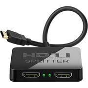 4K HDMI Splitter Full HD 1080p Video HDMI Switch Switcher 1X2 Split 1 in 2 Out Amplifier Dual Display for HDTV DVD PS3 Xbox