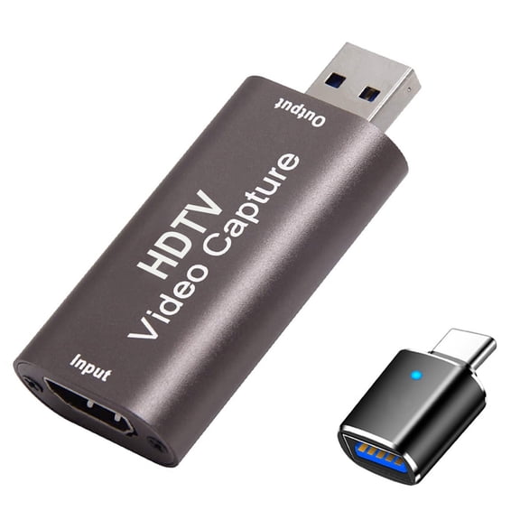 4K HDTV to USB Capture Card, Video Capture Card Device,1080P HD Video Recorder, Game Capture Card for Streaming, Recording, Gaming, Broadcasting, Teaching, Nintendo Switch,PS34,Xbox,Twitch Compatible