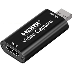 4K HDMI Video Capture Card, Cam Link Card Game Capture Card Audio Capture Adapter HDMI to USB 2.0 Record Capture Device for Streaming, Live Broadcasting, Video Conference, Teaching, Gaming(Black)