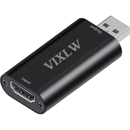 4K HDMI Video Capture Card, Game Capture Card, Cam Link Card, Video Capture Device HDMI to USB 2.0 for Gaming, Streaming, Compatible with Nintendo Switch, PS3/4, Xbox One